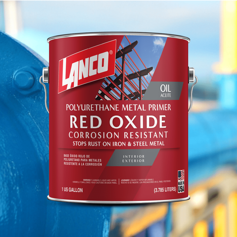Lanco Metal Primer Red Oxide Finish, 1 Gallon