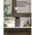 thumbnail image 4 of ABCISI Soap Dispenser, ​​Modern Ceramic Soap Dispenser with Fashionable appearance design for Kitchen Bathroom Decor, 12ounce Refillable Liquid Dispenser for Kitchen (Zebra Print), 4 of 12