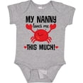 thumbnail image 3 of Inktastic Nanny Loves Me Grandson Boys or Girls Baby Bodysuit, 3 of 5