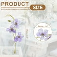 thumbnail image 2 of Uxcell 24Pcs Flores Flotantes para Centros de Mesa, Cabezas de Flores Falsas de Seda de Flor de Guisante Púrpura Blanca para Velas Flotantes, Relleno de Jarrones, Decoración de Mesa de Fiesta y Boda, 2 of 6