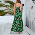 thumbnail image 2 of Vestido con abertura y estampado floral Encantador vestido con tirantes finos ajustables para mujer, 2 of 7