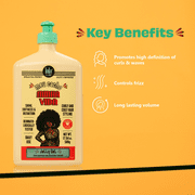 Lola from Rio Meu Cacho Minha Vida Jelly Gel to Control Frizz, Define, Style Curly Hair, 16.91 fl oz