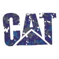 thumbnail image 4 of Playera Cat Hombre Blanco Azul Camo Logo Casual blanco S, 4 of 4
