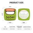 thumbnail image 6 of Gaeub Fresh Sushi Square Chair Seat Covers, Stretch Fitted Printed Chair Seat Cushion Cover for Kitchen, Office - One Size, 6 of 9