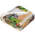 Plants Vs Zombies Soft Throw Blanket Premium Fleece Blanket for Couch