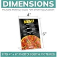 thumbnail image 2 of pbf 4x6 Clear Picture Frame | 4 x 6 Acrylic Picture Frame | Vertical Acrylic Stands for Display | Plastic Photo Frame | Slanted Plastic Picture Frames for Table Sign, QR Code Display (24-Pack), 2 of 6