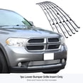 thumbnail image 3 of APS Premium Stainless Steel Silver 8x6 Horizontal Billet Grille Compatible with Dodge Durango 2011-2013 Lower Bumper N19-C96866D, 3 of 7