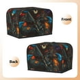 thumbnail image 2 of KLL Vibrant Skull Soldier Print 2 Slice Toaster Dust Covers Kitchen Small Appliance Cover with 2 Pockets,Can hold Jam Spreader Knife & Toaster Tongs (11.4 x 7.9 x 7.5), 2 of 6