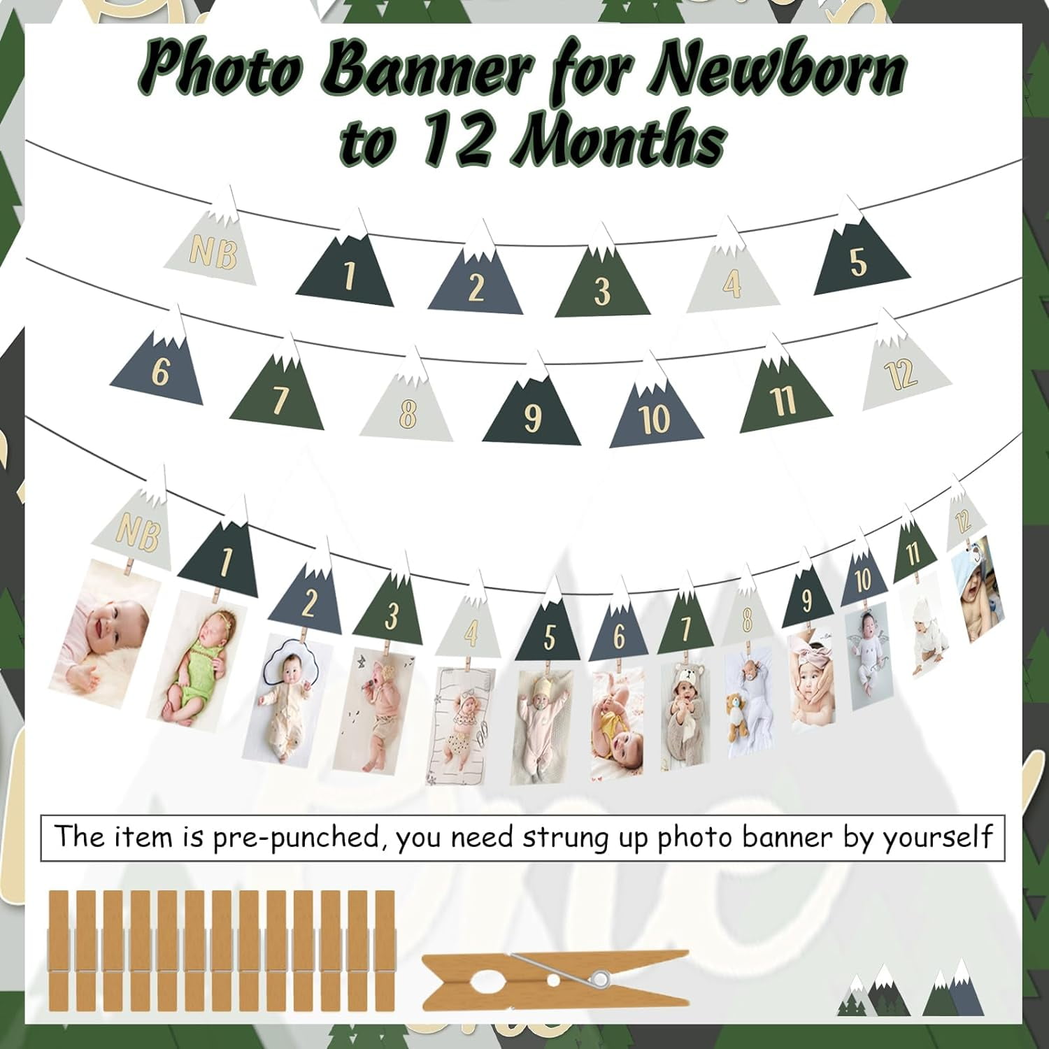 mountain-1st-birthday-party-decorations-1st-birthday-baby-photo-banner-for-newborn-to-12-months-13pcs-monthly-milestone-photo-banner-for-baby-first-birthday-celebration-decoration-boys-girls-kids-walmart-com for Free Printable 12 Month Photo Banner Mountain 1st Birthday Party Decorations, 1st Birthday Baby Photo Banner for Newborn To 12 Months, 13PCS Monthly Milestone Photo Banner for Baby First Birthday Celebration Decoration Boys Girls Kids - Walmart.com for Free Printable 12 Month Photo Banner