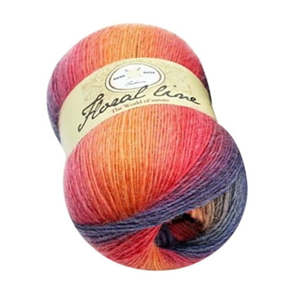 100% Wool Gradient Yarn – Soft Rainbow Wool 400m, 100g for Knitting, Crocheting, Scarves, Hats, Sweaters, DIY Crafts