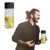 YANHAIGONG Back To School Supplies Sale,Portable Sports Water Bottle,Clear Water Bottle Kids,Reusable Bottle with Leak Proof Lid Carry Strap for Gym Fitness Outdoor