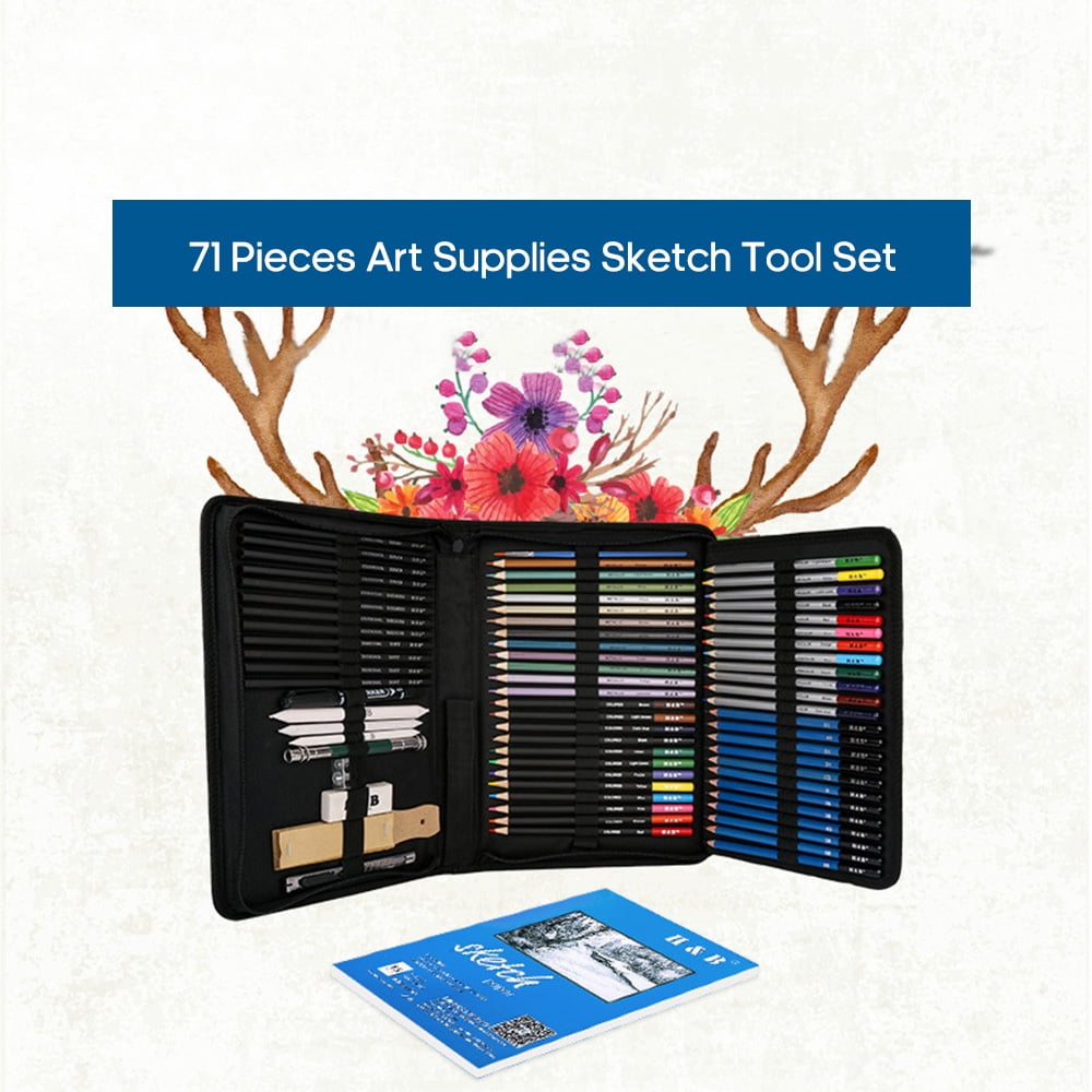  H & B 208-Piece Art Supplies Kit for Painting