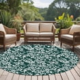thumbnail image 4 of Round Rug 7Ft Washable Non-Slip, Dark Green Spring Floral Circle Area Rugs for Living Room Bedroom, Farmhouse Flowers Elegant Pastoral Indoor Floor Mats Carpet Runner for Home Decor Aesthetic, 4 of 8