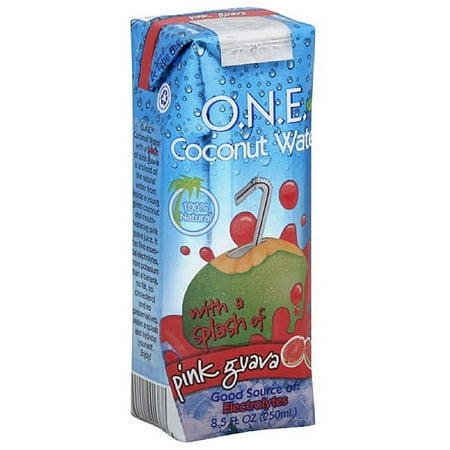 O.N.E. Pink Guava Coconut Water, 8.5 oz (Pack of 12)