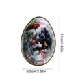 thumbnail image 6 of ddioayh Easter Bunny Metal Tin Egg-Shaped Jewelry Candy Box Festive-Theme-Decor Decor, 6 of 6