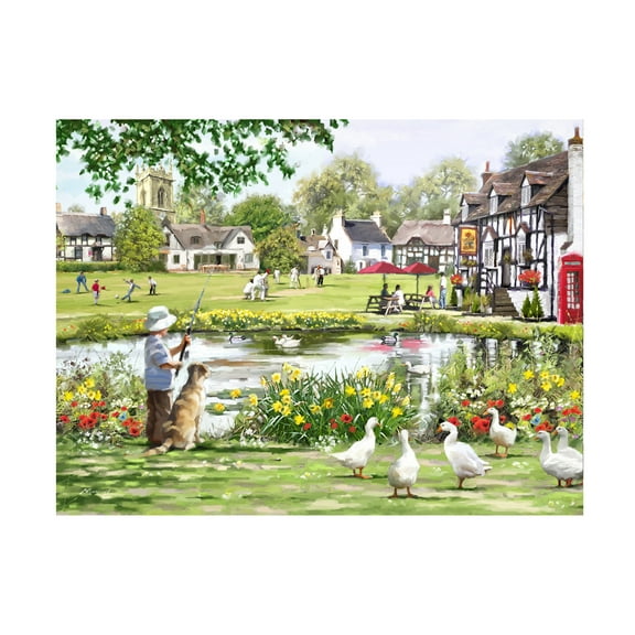 The Macneil Studio 'Village Green' Canvas Art