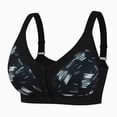 thumbnail image 1 of Bra for Women with Front Closure and Large Cup Size, Made of Nylon and Spandex, Seamless Design, Soft Stretch Band, Suitable for Plus Size, Four-Season Wear, 1 of 9