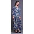 thumbnail image 3 of Bimba Floral Long Caftan Maxi Dress Beach Swimwear Cover up Womens Kaftan-XL-3X, 3 of 5