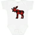 thumbnail image 3 of Inktastic Moose Silhouette Plaid Boys or Girls Baby Bodysuit, 3 of 5