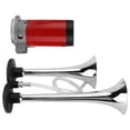 thumbnail image 1 of Air Horn, Universal 150dB Trucks Horn 12V  Plated With Compressor Replacement For Motorcycle For Boat For Vehicle Horn System For SUV For Off Road, 1 of 8