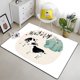 thumbnail image 1 of Doce animales del zodiaco chino pintura alfombra sala de estar área grande negro suave Boho decoración del hogar80x120cm (31x47 pulgadas)80x120cm (31x47 pulgadas) zhangmengya unisex, 1 of 2