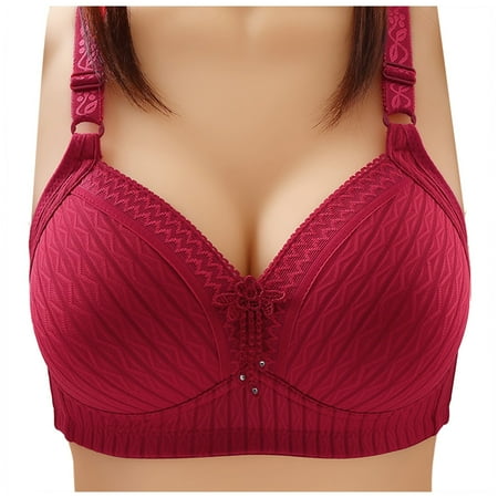 Fsqjgq Womens Underwear Sports Bras for Women Large Bust Adhesive Bras No Underwire Seamless Bralettes Wireless Bra Soft Support Everyday T Shirt Bras Push Up Bras Underwire Full Figure Bras Corsets