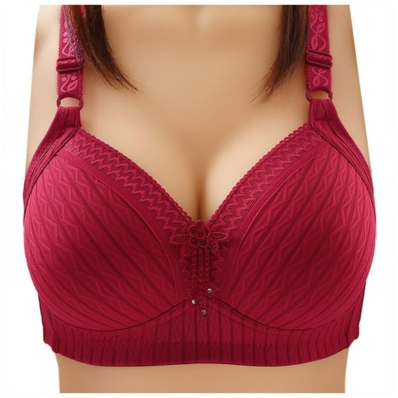 Fsqjgq Womens Underwear Racerback Bras for Women Lace Bra No Underwire Seamless Bralettes for Women Wireless Bra Soft Support Everyday T Shirt Bras Bandeau Push Up Bras Adaptive Push Up Bras Bustiers