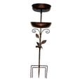 thumbnail image 3 of Comedero para pájaros con dos cuencos, estación de alimentación, regalo, comedero para pájaros con estaca para cerca de patio, decoración de patio, 3 of 8