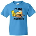 thumbnail image 3 of Inktastic I'm 5 and Crushing It Construction 5th Birthday Youth T-Shirt, 3 of 5