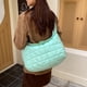 thumbnail image 3 of Bolso Mujer Invierno Acolchado Suave Acolchado Bolso De Hombro Grande Tote Azul, 3 of 6