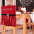 thumbnail image 5 of Skksst Christmas Decoration Xmas Holiday Party Dining Chair Back Slipcover Sequins Skirt Seat Poctector, 5 of 6