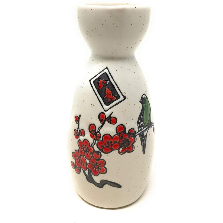 TJ Global 5-Piece Sake Set, Durable Ceramic Japanese Sake Set with
