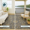 thumbnail image 4 of Addison Rugs Chantille Indoor/Outdoor Traditional Global Gray Machine Washable Rectangle Rug, 10' x 14', 4 of 8