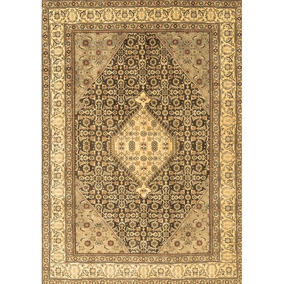 Ahgly Company Indoor Rectangle Persian Brown Traditional Area Rugs, 7' x 9'