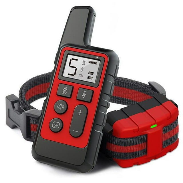 Collier d'Entraînement pour Chien, Collier Antichoc Rechargeable pour Chien avec Bip de Vibration, Télécommande 500 m, Niveau Réglable à 100