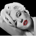 thumbnail image 2 of Michaels, Jerry 26x26 Black Ornate Wood Framed with Double Matting Museum Art Print Titled - Marilyns Lips, 2 of 4