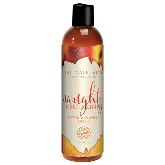 Intimate Earth Flavored Glide - Naughty Peaches 4oz by Intimate Earth