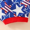 thumbnail image 6 of Qopobobo Toddler Girl Outfit 4th of July Baby Girl Clothes Patriotic Outfits Daddys Little Firecracker Romper Tie Dye Shorts Headband Set Red,3-6 Months, 6 of 7