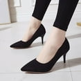 thumbnail image 3 of High Heels Pumps Closed Toe Heels Women's Pumps Stiletto Pointed Toe Dress Shoes Wedding Prom Bridal Work Office Bride Guest Trendy Dressy Fashion Pump Shoes, 3 of 8