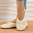 thumbnail image 6 of Women's Flat Shoes Solid Color Casual Style Bow Round Toe Comfortable Everyday Wear, 6 of 10