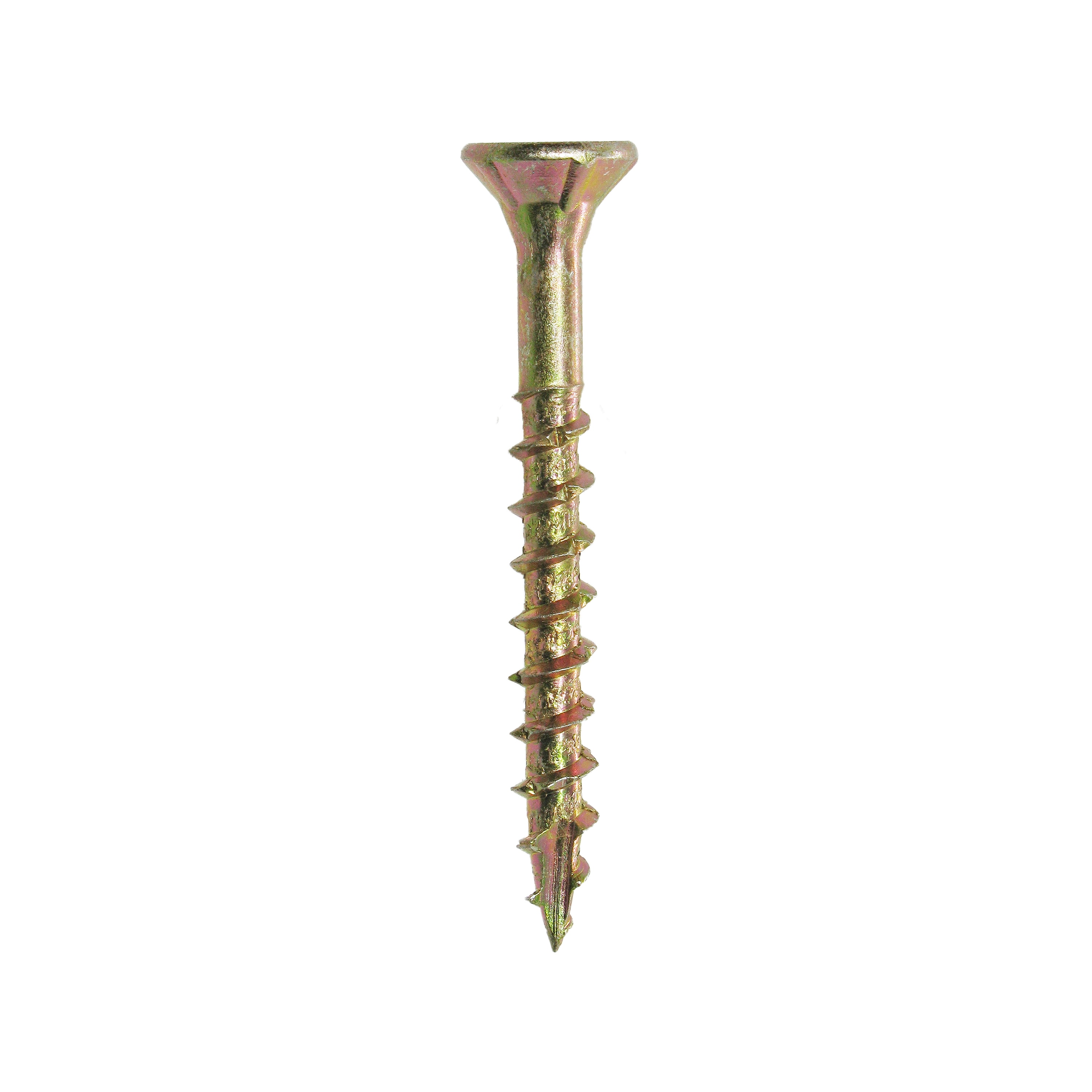 Grip-Rite #8 X 1-5/8 in. Star Drive Gold Construction Wood Screw 1 lb.