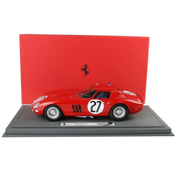 Ferrari 250 GTO #27 "24 Hours of Le Mans" (1964) with DISPLAY CASE Limited Edition to 200 pieces Worldwide 1/18 Model Car by BBR