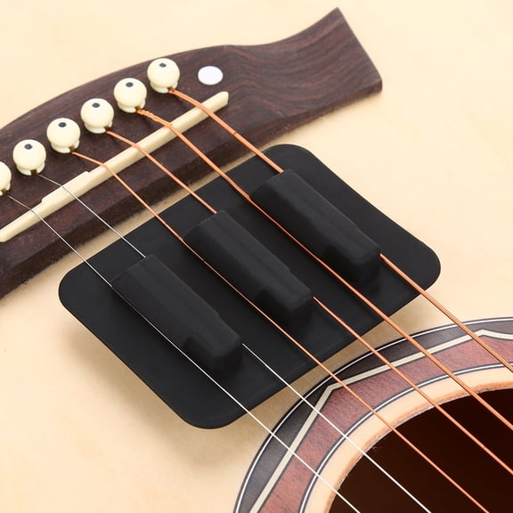 Silicone Black Guitar Ukelele String Mute Silencer Training Tool Instrument Accessory, Guitar Silencer, Guitar Accessory