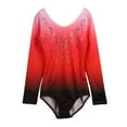 thumbnail image 6 of Long Sleeve Gymnastics Leotards Athletic Ballet Dance Unitard Costume For Little Girls, 6 of 12