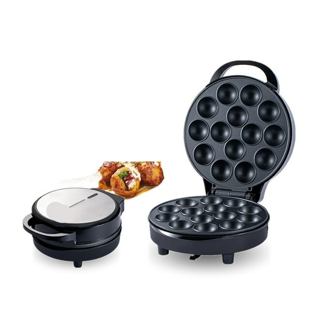 750W Electric Cake Pop Maker Non-Stick 14 Cake Capacity Cupcake Maker Griddle Donuts Octopus Balls ,Easy to Operate