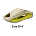thumbnail image 2 of Unisex Slippers Comfortable Open Toe Soft Ladies Sandals Shower Bathroom EVA Sandals Khaki 40 41, 2 of 9