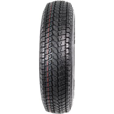 2 Pack ST175/80D13 Trailer Tires On Rims - 5 Lug White Spoke Wheels - 13 Inch