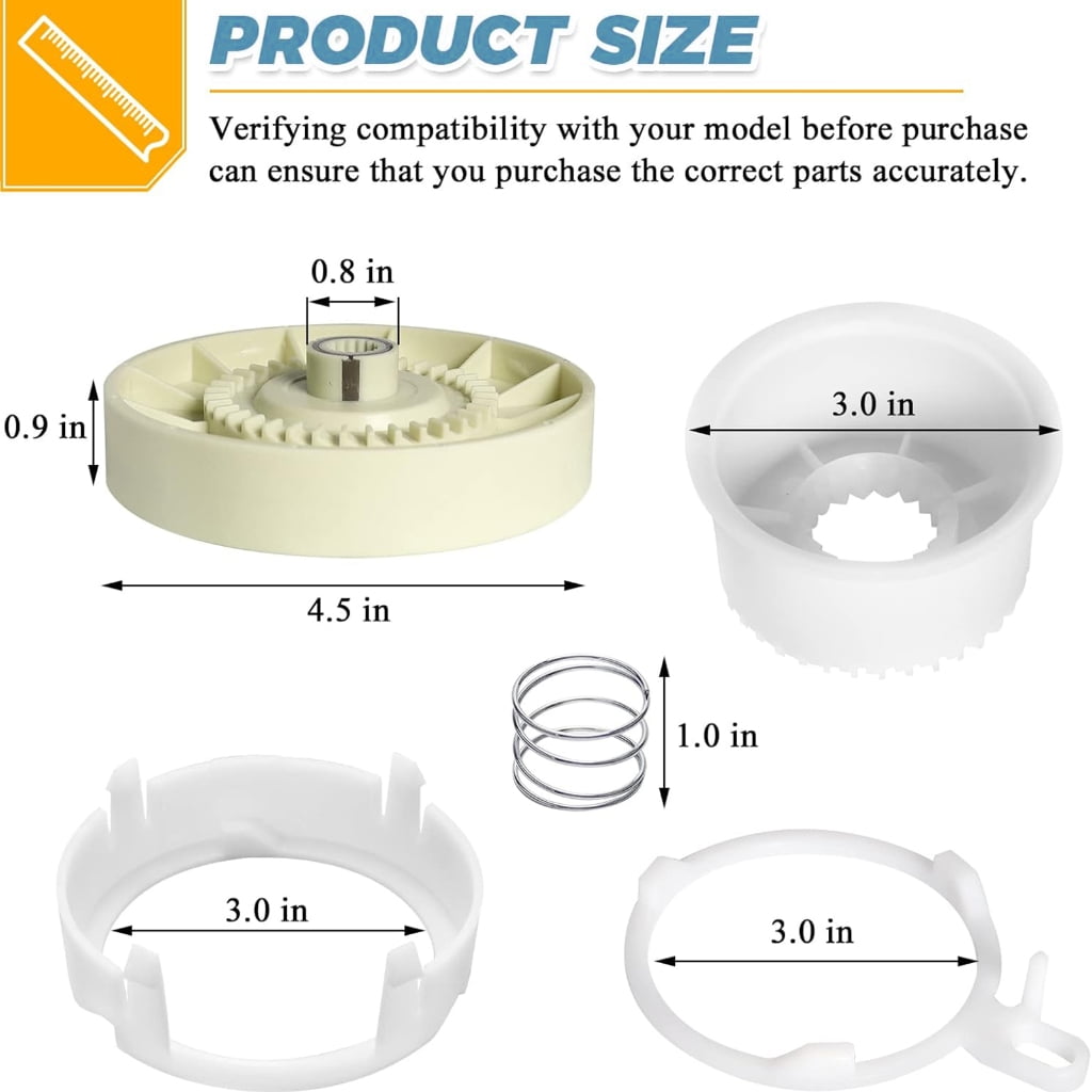 Global Washer Wheel Grip Set Consistent Multiple Models Includes 21 Inch Operate Belt