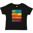 thumbnail image 3 of Inktastic Hockey Eat Sleep Ice Hockey Repeat Boys or Girls Baby T-Shirt, 3 of 5