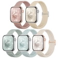 thumbnail image 1 of Pulseras de reloj Osochic, delgadas, trenzadas, de nailon elástico, paquete de 5 unidades, 40-49 mm, 1 of 7
